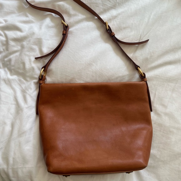 Dooney & Bourke Florentine Leather Small Dixon Hobo in Natural - Picture 2 of 10